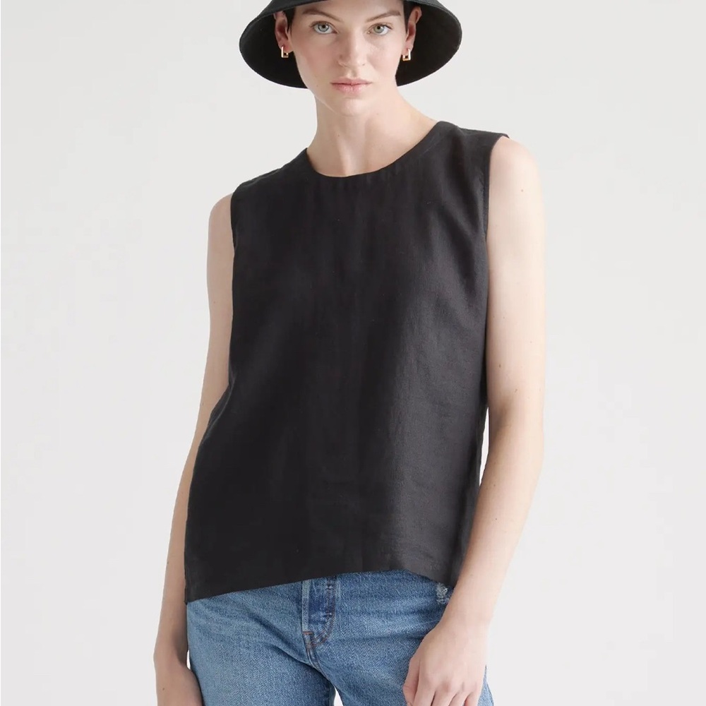 Quince 100% European Linen Tank